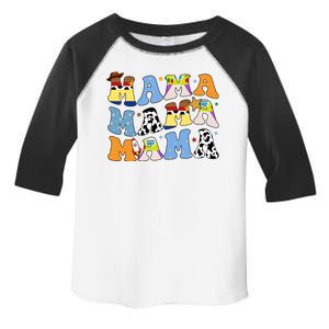 Mama Cow Girl Print Cute Toddler Fine Jersey T-Shirt