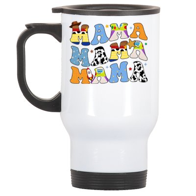 Mama Cow Girl Print Cute Stainless Steel Travel Mug