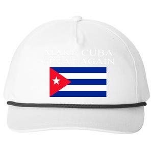 Make Cuba Great Again Cuba Flag Gift Snapback Five-Panel Rope Hat