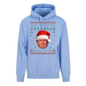 Make Christmas Great Again Funny Trump Ugly Sweater Xmas Unisex Surf Hoodie