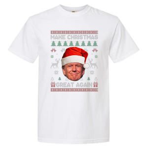 Make Christmas Great Again Funny Trump Ugly Sweater Xmas Garment-Dyed Heavyweight T-Shirt