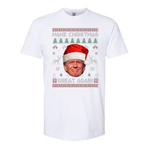 Make Christmas Great Again Funny Trump Ugly Sweater Xmas Softstyle CVC T-Shirt