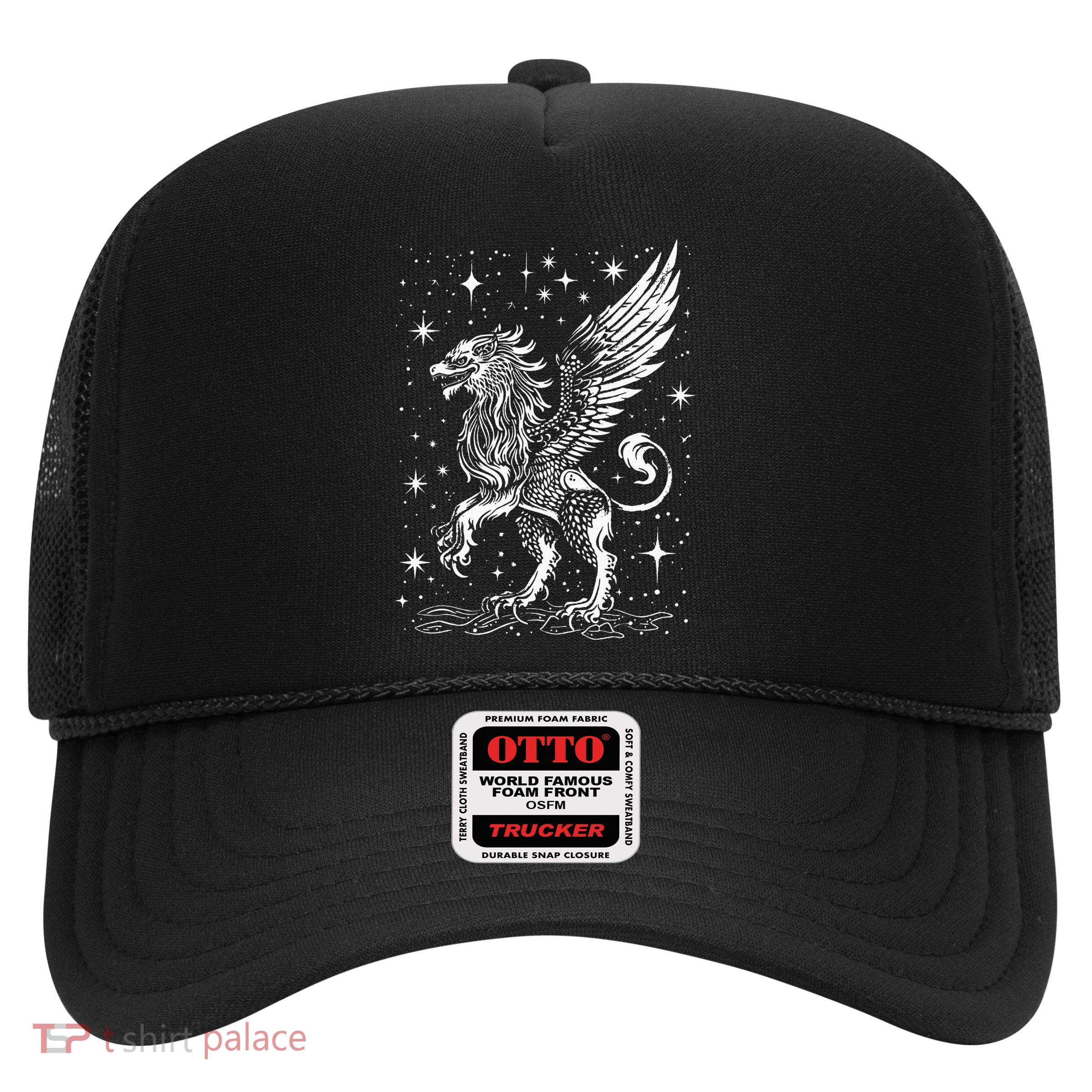 Mystical Creepy Gryphon Greek Mythical Creature Trucker Hat