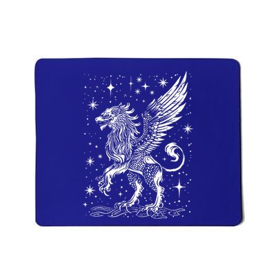 Mystical Creepy Gryphon Greek Mythical Creature Mousepad
