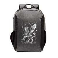 Mystical Creepy Gryphon Greek Mythical Creature Vector Backpack