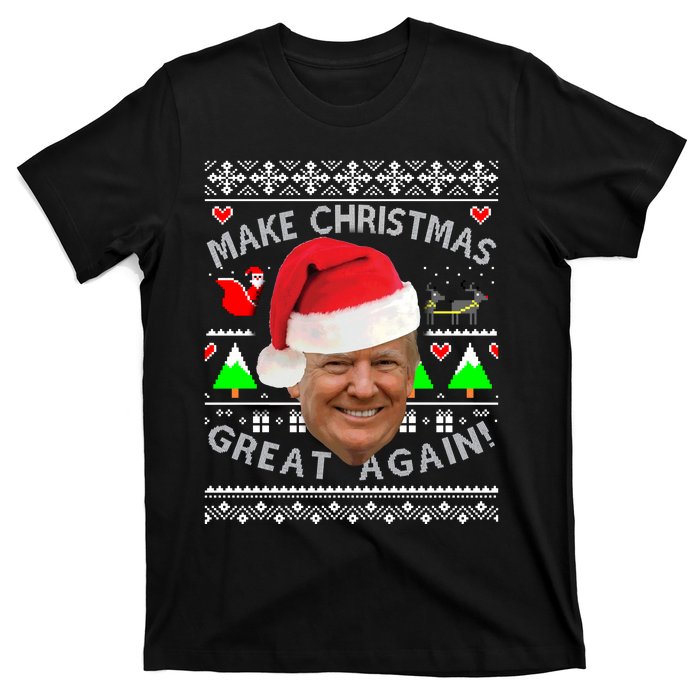 Make Christmas Great Again! Donald Trump Ugly Christmas T-Shirt