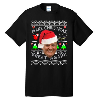 Make Christmas Great Again! Donald Trump Ugly Christmas Tall T-Shirt