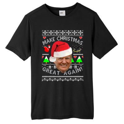 Make Christmas Great Again! Donald Trump Ugly Christmas Tall Fusion ChromaSoft Performance T-Shirt