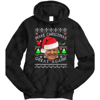 Make Christmas Great Again! Donald Trump Ugly Christmas Tie Dye Hoodie