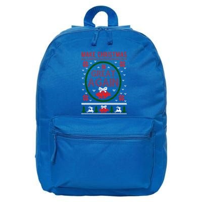 Make Christmas Great Again Funny Trump Christmas Meaningful Gift 16 in Basic Backpack