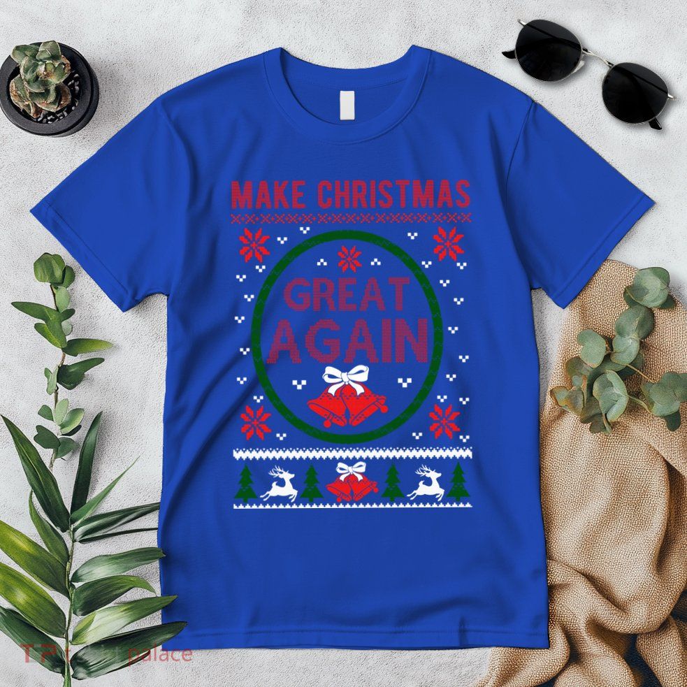 Make Christmas Great Again Funny Trump Christmas Meaningful Gift Premium T-Shirt
