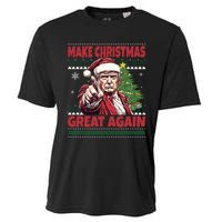 Make Christmas Great Again Xmas Funny Trump Pajamas Ugly Cooling Performance Crew T-Shirt