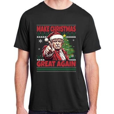 Make Christmas Great Again Xmas Funny Trump Pajamas Ugly Adult ChromaSoft Performance T-Shirt