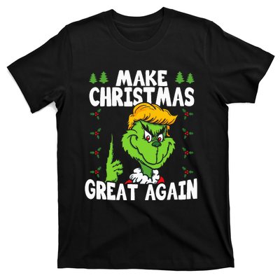 Make Christmas Great Again Donald Trump Xmas Funny Gift T-Shirt