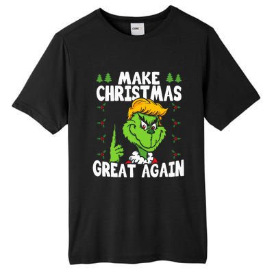 Make Christmas Great Again Donald Trump Xmas Funny Gift Tall Fusion ChromaSoft Performance T-Shirt