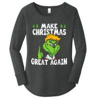 Make Christmas Great Again Donald Trump Xmas Funny Gift Women's Perfect Tri Tunic Long Sleeve Shirt