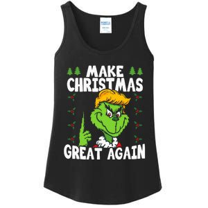 Make Christmas Great Again Donald Trump Xmas Funny Gift Ladies Essential Tank