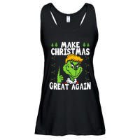 Make Christmas Great Again Donald Trump Xmas Funny Gift Ladies Essential Flowy Tank