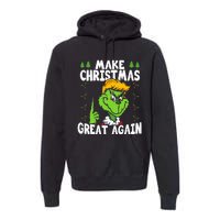 Make Christmas Great Again Donald Trump Xmas Funny Gift Premium Hoodie