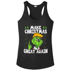 Make Christmas Great Again Donald Trump Xmas Funny Gift Ladies PosiCharge Competitor Racerback Tank