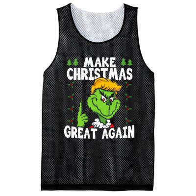 Make Christmas Great Again Donald Trump Xmas Funny Gift Mesh Reversible Basketball Jersey Tank