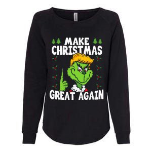 Make Christmas Great Again Donald Trump Xmas Funny Gift Womens California Wash Sweatshirt