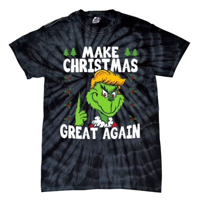 Make Christmas Great Again Donald Trump Xmas Funny Gift Tie-Dye T-Shirt