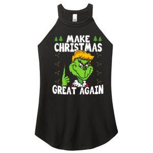 Make Christmas Great Again Donald Trump Xmas Funny Gift Women's Perfect Tri Rocker Tank