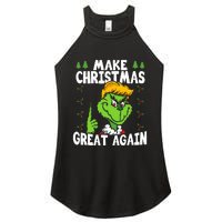 Make Christmas Great Again Donald Trump Xmas Funny Gift Women's Perfect Tri Rocker Tank