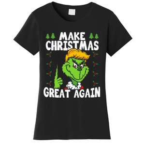 Make Christmas Great Again Donald Trump Xmas Funny Gift Women's T-Shirt