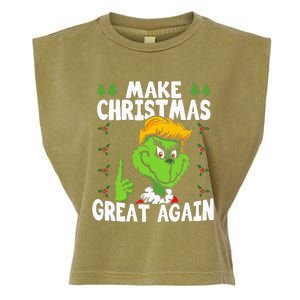 Make Christmas Great Again Donald Trump Xmas Funny Gift Garment-Dyed Women's Muscle Tee