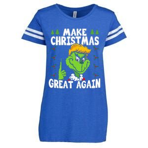 Make Christmas Great Again Donald Trump Xmas Funny Gift Enza Ladies Jersey Football T-Shirt