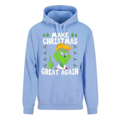 Make Christmas Great Again Donald Trump Xmas Funny Gift Unisex Surf Hoodie