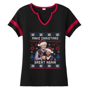 Make Christmas Great Again Trump Vance Ladies Halftime Notch Neck Tee