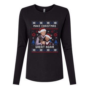 Make Christmas Great Again Trump Vance Womens Cotton Relaxed Long Sleeve T-Shirt