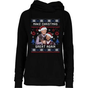 Make Christmas Great Again Trump Vance Womens Funnel Neck Pullover Hood