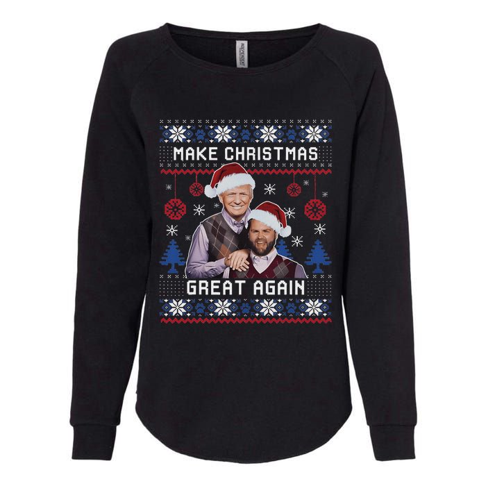 Make Christmas Great Again Trump Vance Womens California Wash Sweatshirt