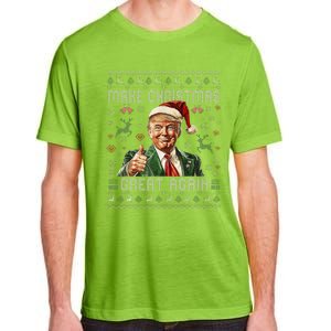 Make Christmas Great Again Funny Santa Trump 2024 Xmas Adult ChromaSoft Performance T-Shirt