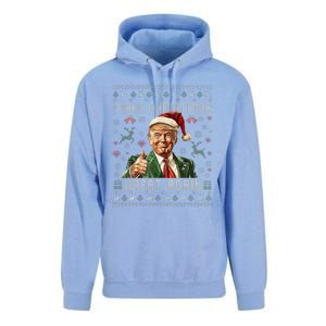 Make Christmas Great Again Funny Santa Trump 2024 Xmas Unisex Surf Hoodie