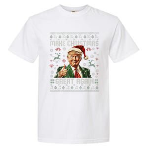 Make Christmas Great Again Funny Santa Trump 2024 Xmas Garment-Dyed Heavyweight T-Shirt