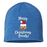 Merry Christmas Goldendoodle Funny Dog Gift Sustainable Beanie