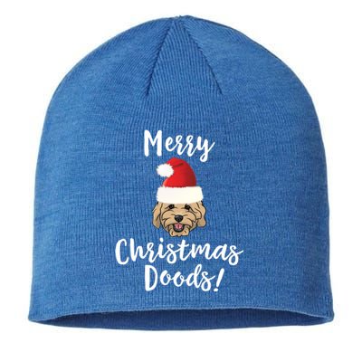 Merry Christmas Goldendoodle Funny Dog Gift Sustainable Beanie