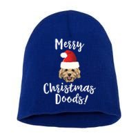 Merry Christmas Goldendoodle Funny Dog Gift Short Acrylic Beanie