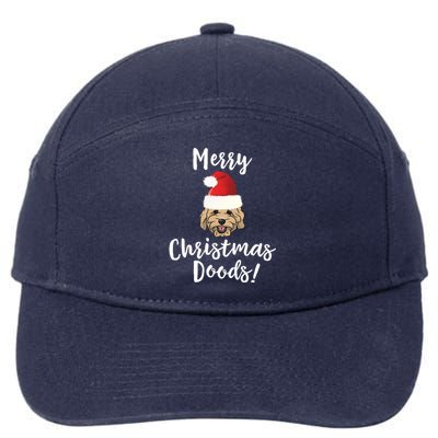 Merry Christmas Goldendoodle Funny Dog Gift 7-Panel Snapback Hat