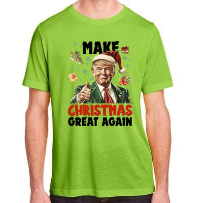 Make Christmas Great Again Pro Donald Trump Holiday Adult ChromaSoft Performance T-Shirt