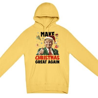 Make Christmas Great Again Pro Donald Trump Holiday Premium Pullover Hoodie