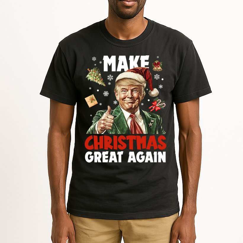 Make Christmas Great Again Pro Donald Trump Holiday Tall T-Shirt