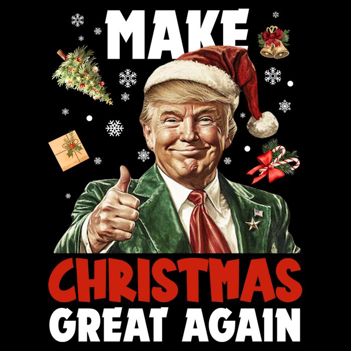 Make Christmas Great Again Pro Donald Trump Holiday Tall T-Shirt