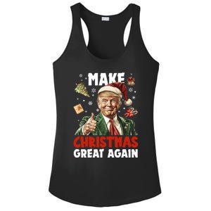 Make Christmas Great Again Pro Donald Trump Holiday Ladies PosiCharge Competitor Racerback Tank