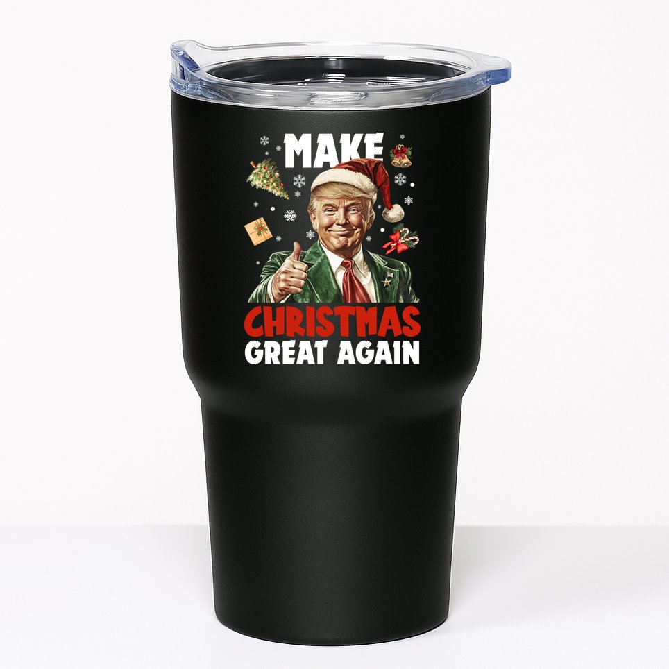 Make Christmas Great Again Pro Donald Trump Holiday Tumbler